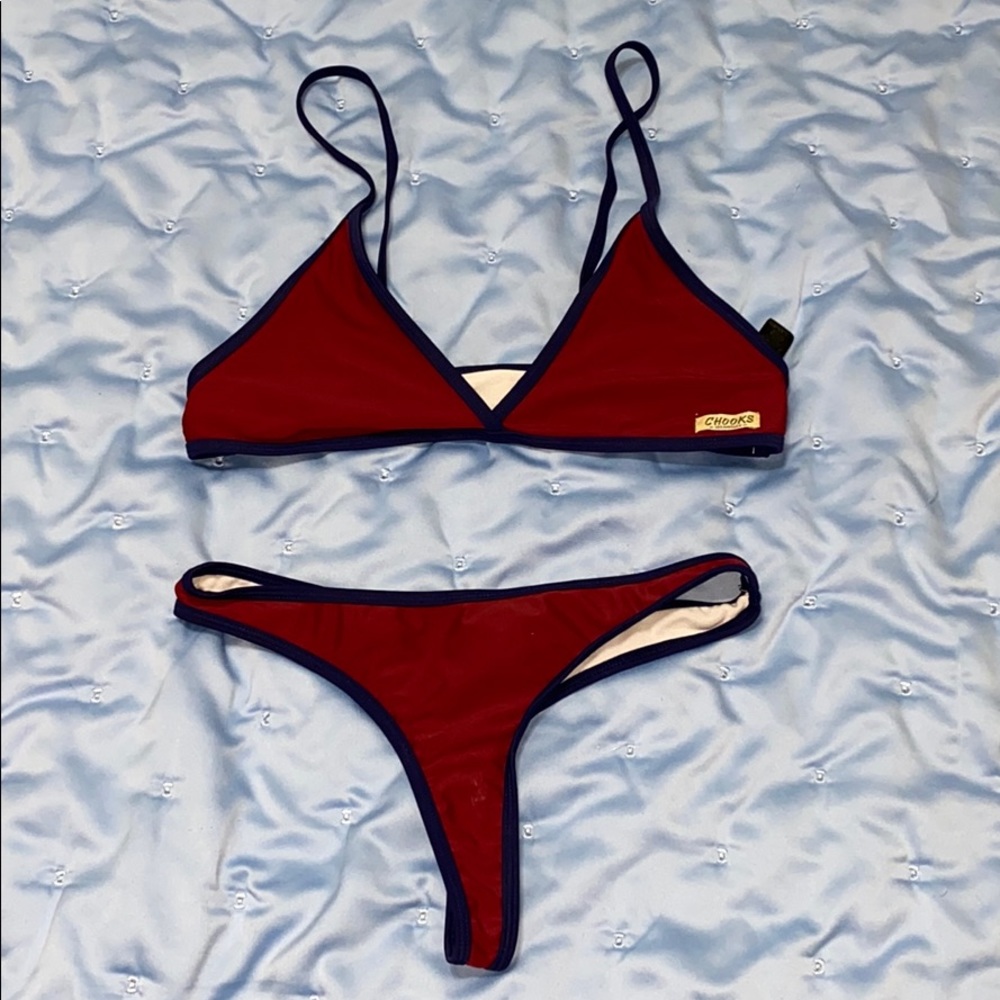 Chooks LA Red and Blue Submarine Bikini